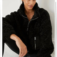 Something Navy - Teddy Patch Pocket Jacket