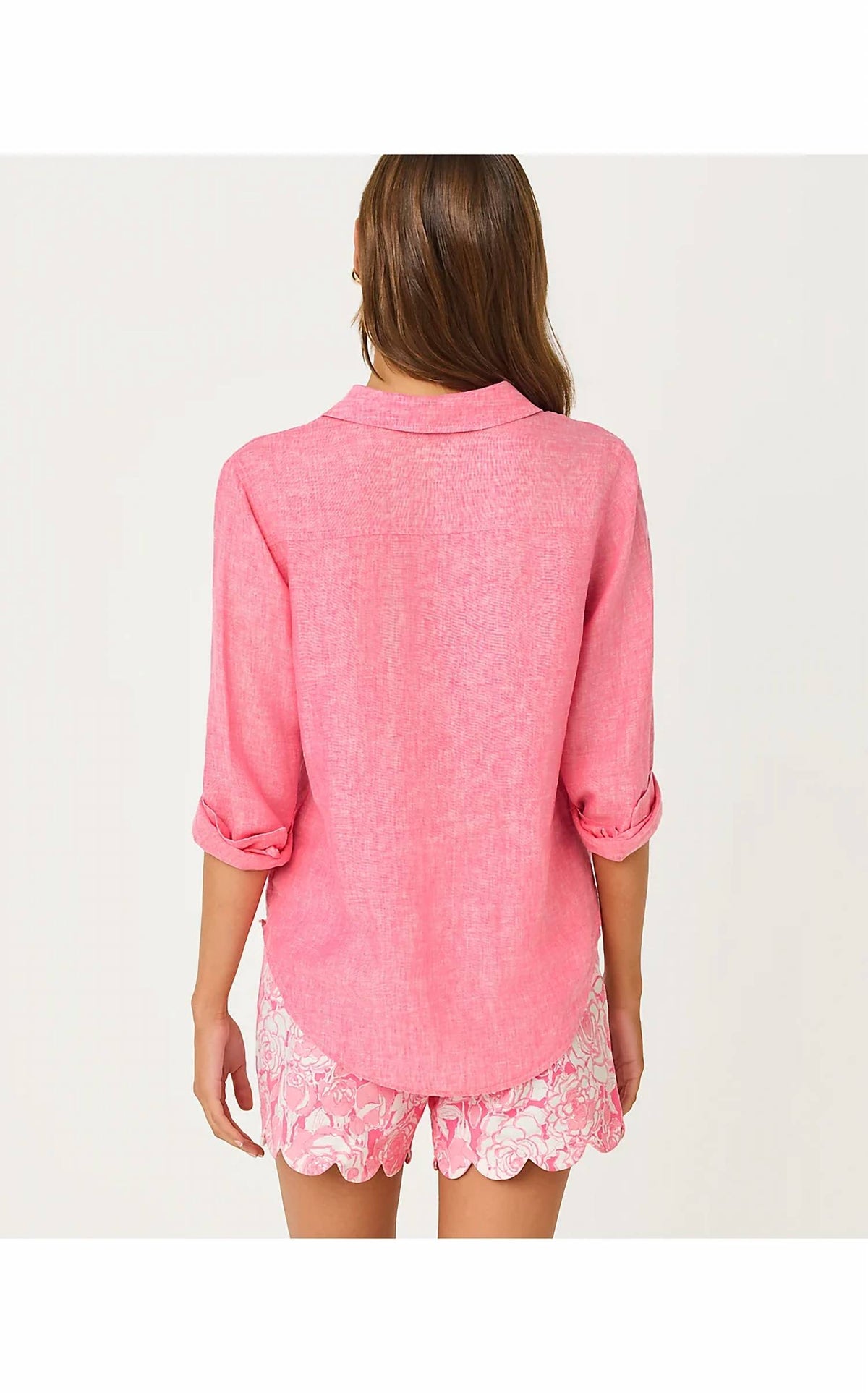 Lilly Pulitzer - Sea View Button Linen Down Top