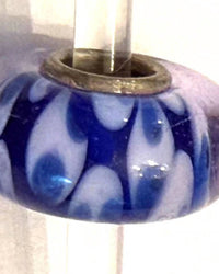Trollbeads Women's Universal Charm Bead in unique clear bead blue design - women's item - detail view