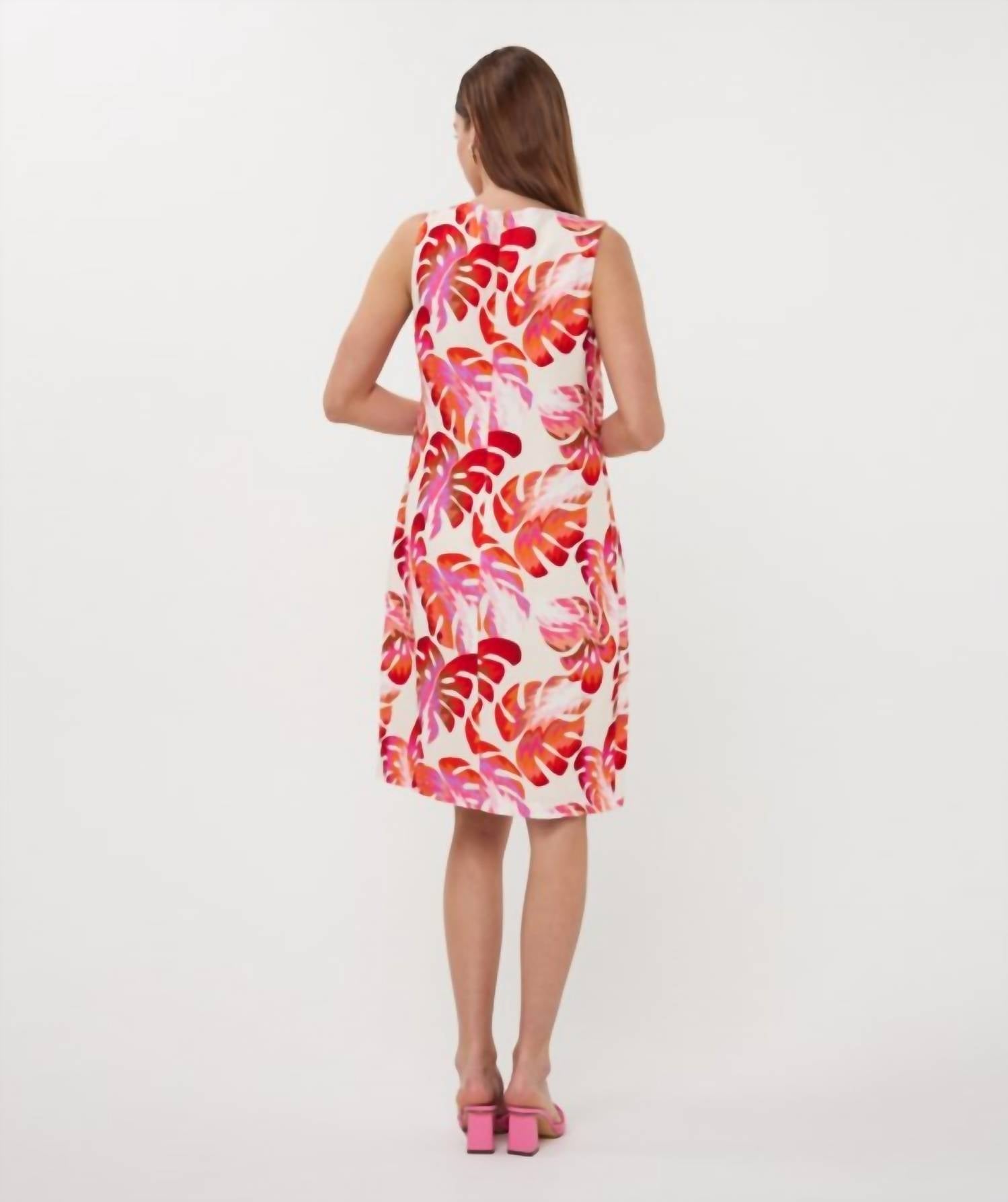 Esqualo - Wonders Printed Sleeveless Mini Dress