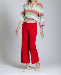 Apny - Ribbed Stripe Polo