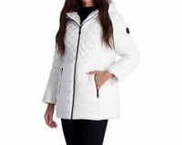 STEVE MADDEN Glacier Shield Winter Puffer Coat in white - women's jacket - view 4