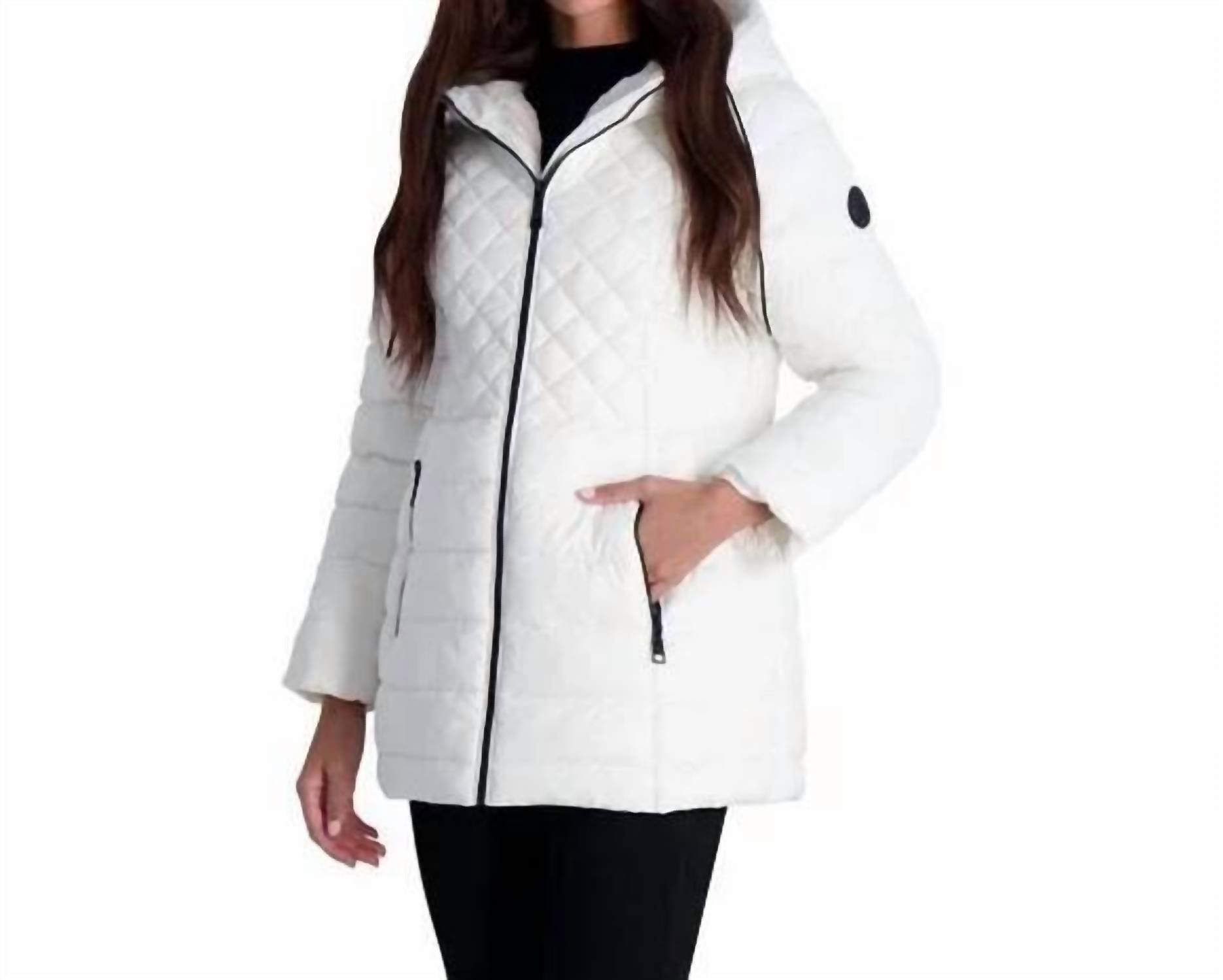 STEVE MADDEN Glacier Shield Winter Puffer Coat in white - women's jacket - view 4