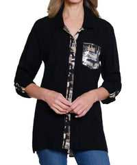 Multiples - Tab Sleeve Shirt