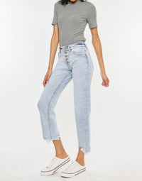 Kancan - High Rise Straight Leg Jeans