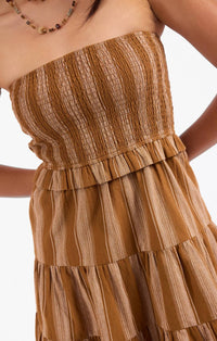 Sadie & Sage - Terra Rose Dress Smocked Mini Dress