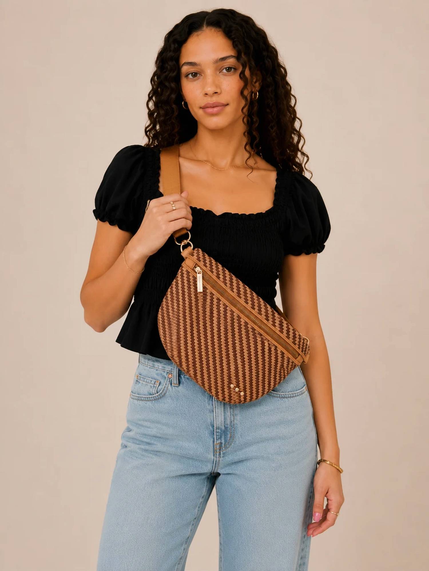 Pretty Simple - Westlyn Diagonal Woven Bum Bag
