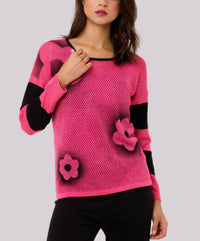 Angel Apparel - Flower Detail Knit Top