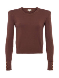 L'Agence - Sky Button Detail Cropped Top