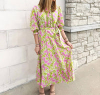Uncle Frank - Jasmine Floral Midi Dress