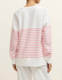 Z Supply - Weekender Stripe V Neck Sweatshirt