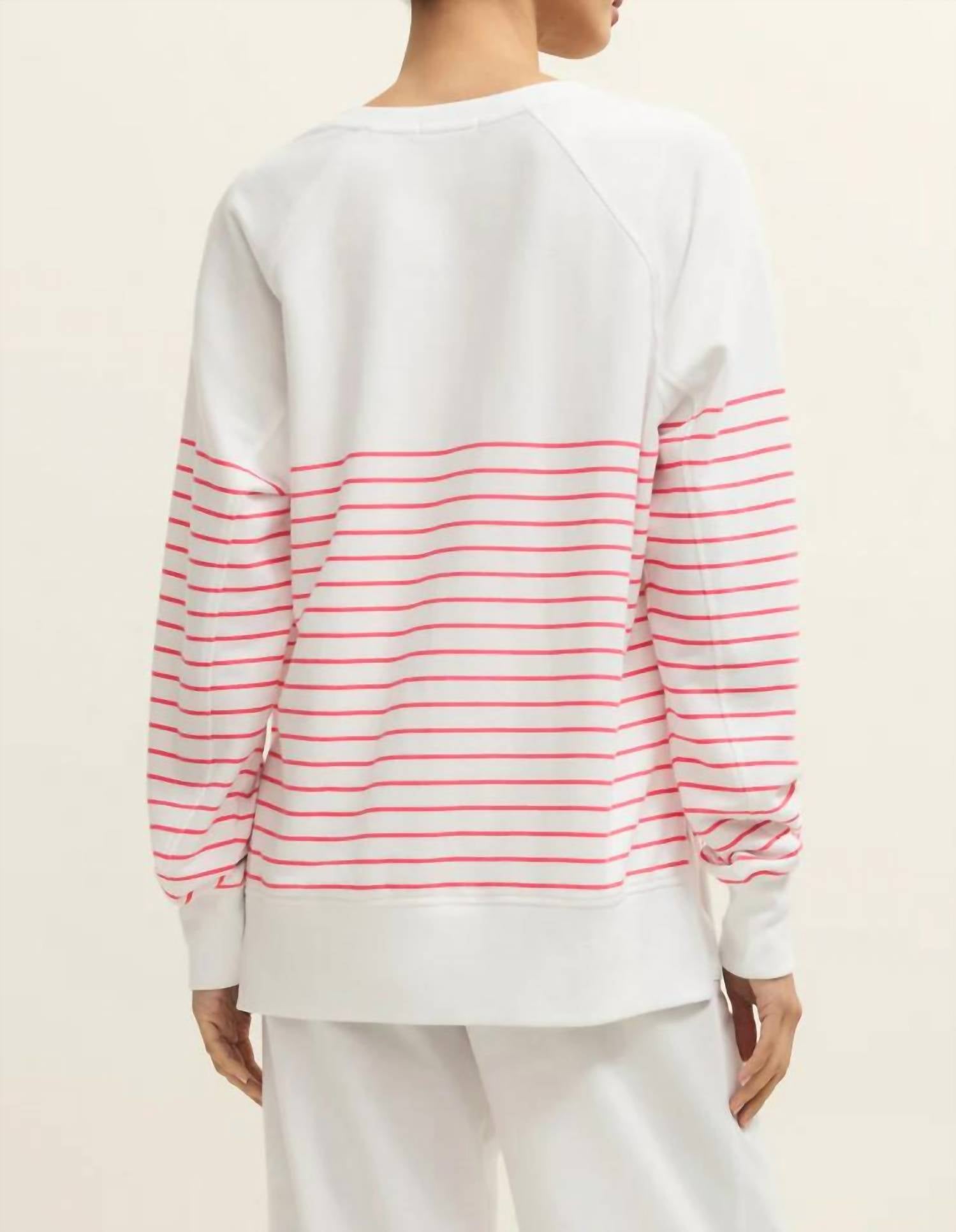 Z Supply - Weekender Stripe V Neck Sweatshirt