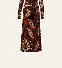 Johanna Ortiz Start Point Maxi Dress in black mocca sand red - women's dress - view 4