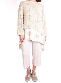 Fissore Cashmere - Silk Knit Patch Sweater