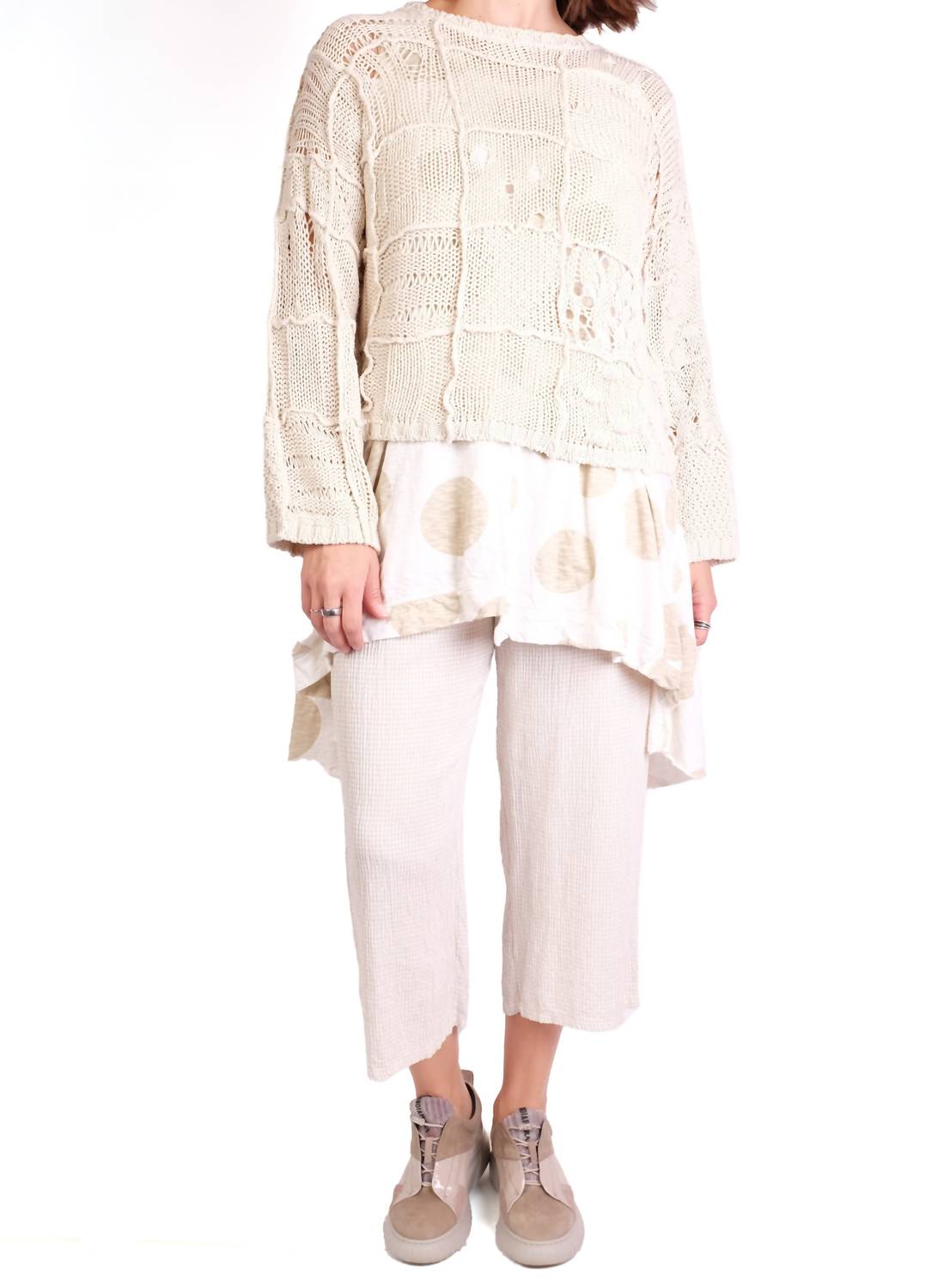 Fissore Cashmere - Silk Knit Patch Sweater