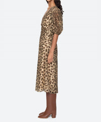 Sea - Claude Print Puff Sleeve Midi Dress