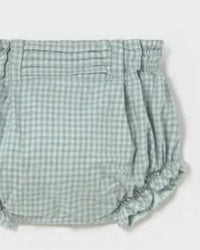 Cozmo - Girls' Mini Gingham Flannel Newborn Bloomers