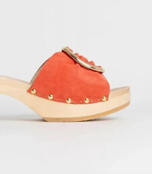 Sabot Youyou - Women's Youyou Ycone Velvet Goji Sandals