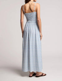 Velvet By Graham & Spencer - Senara Watercolor Stripe Smocked Maxi Dress