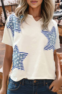 Shewin - Patriot Star Patched Tee