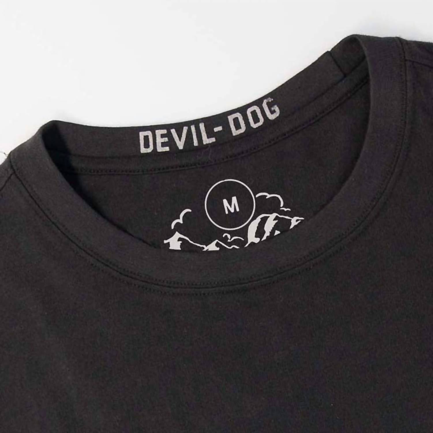 DEVIL-DOG Short Sleeve Pocket Tee in coal - men's t-shirt - view 4