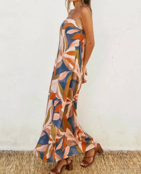 Dress Forum - Strapless Tie Back Maxi Dress