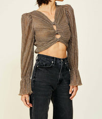 Line And Dot - Jordie Long Sleeve Blouse
