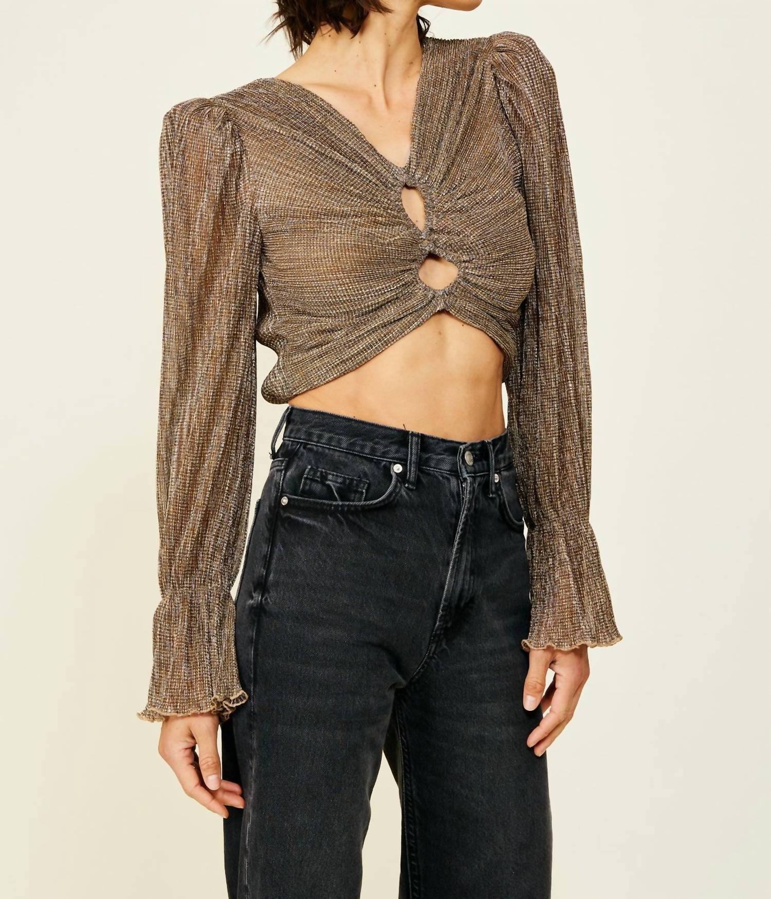 Line And Dot - Jordie Long Sleeve Blouse