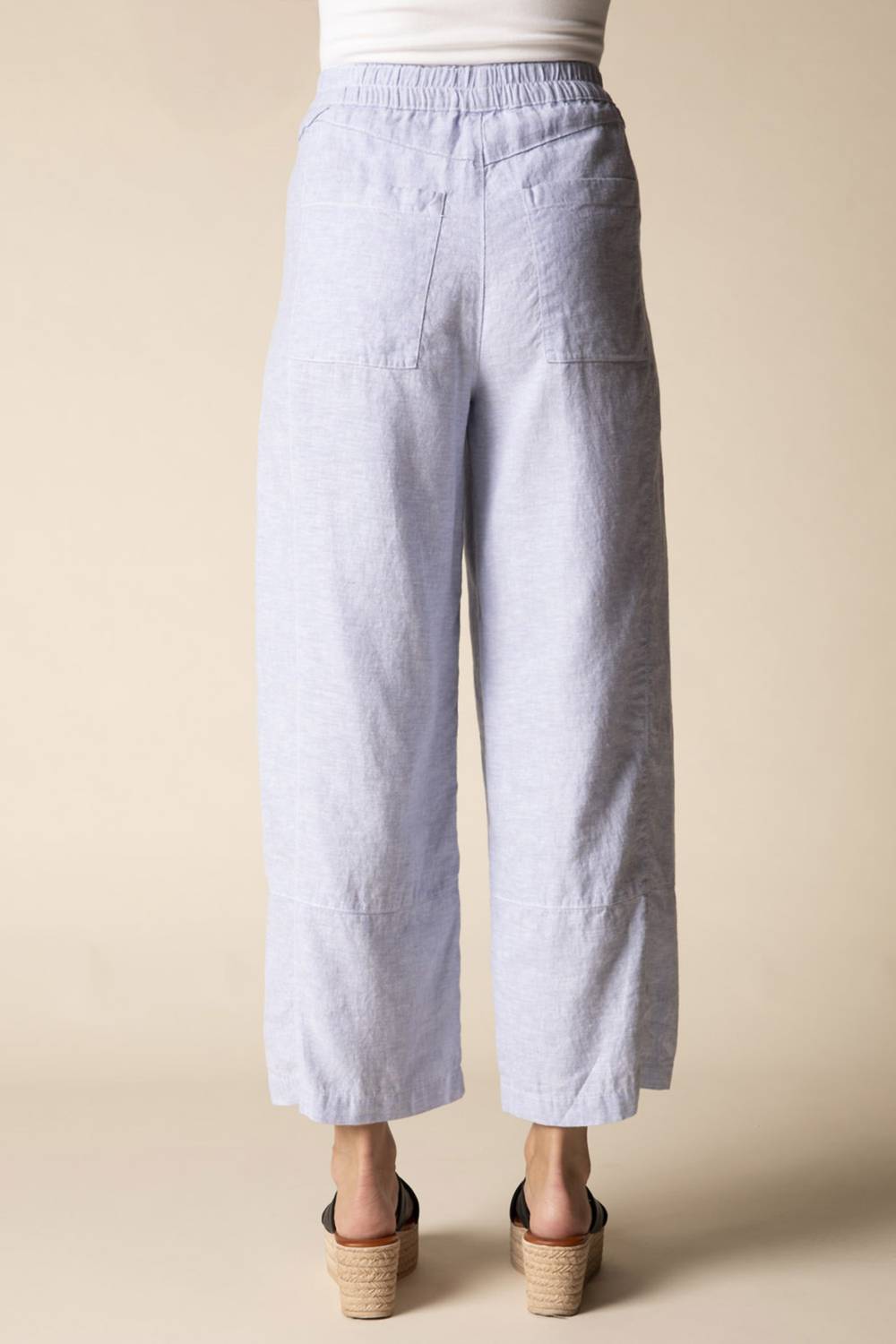 Habitat - Seamed crop linen pant