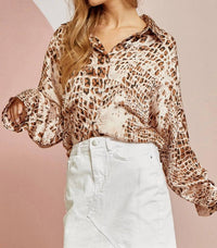 Andree By Unit - Animal Instinct Blouse