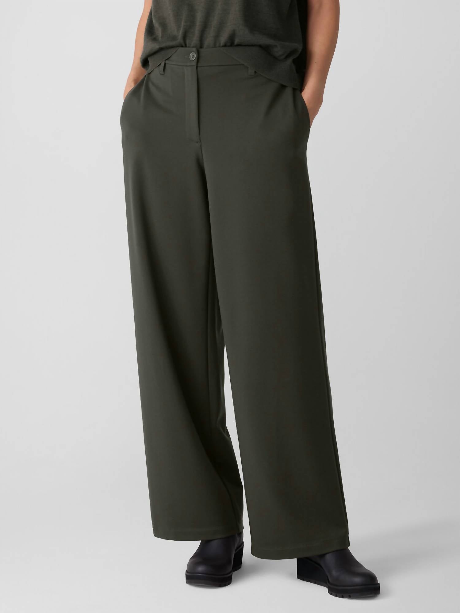Eileen Fisher - Wide Leg Ponte Pants