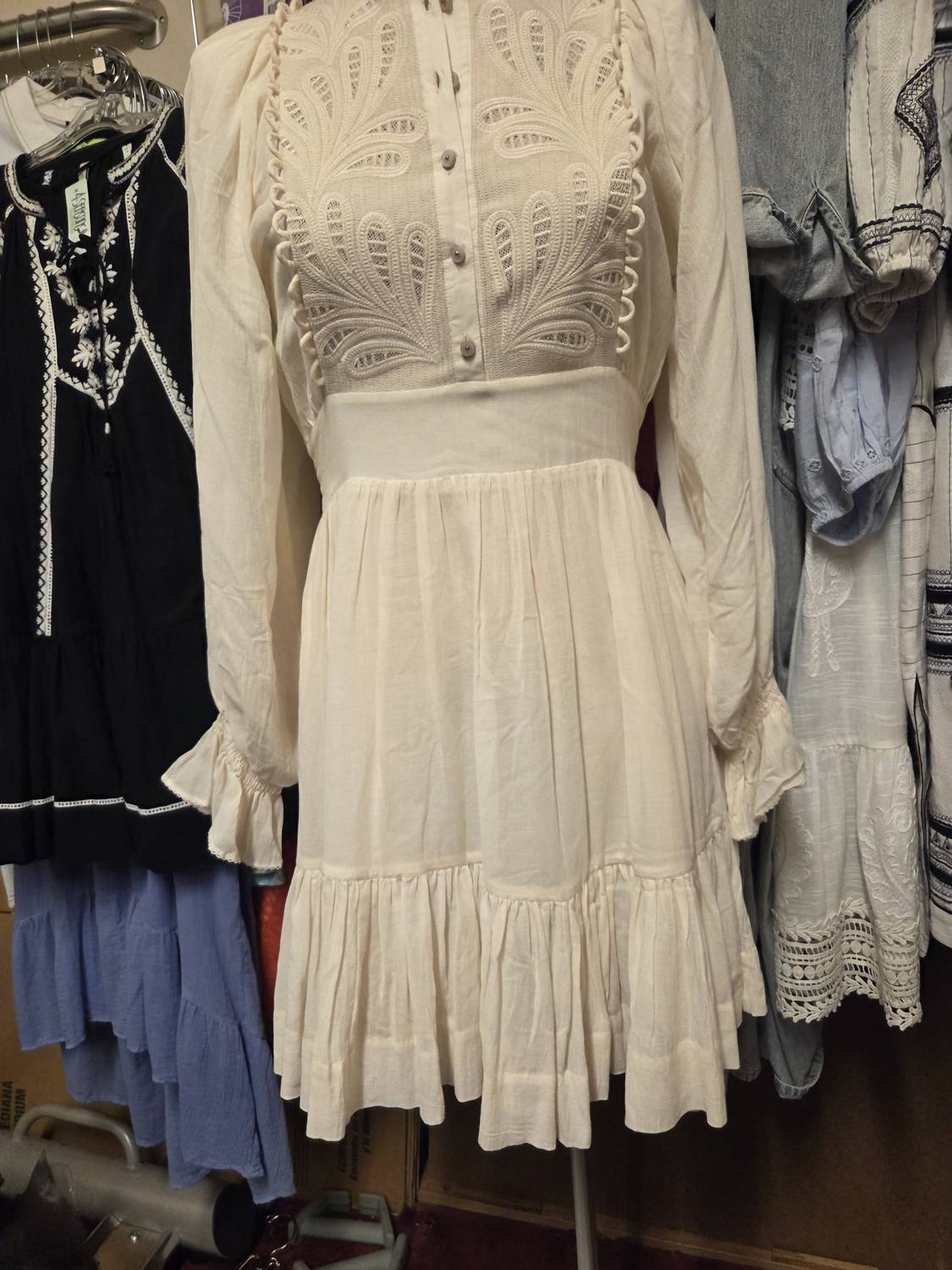 Scarlett Poppies - Women's Embroidered Vintage Look Dress