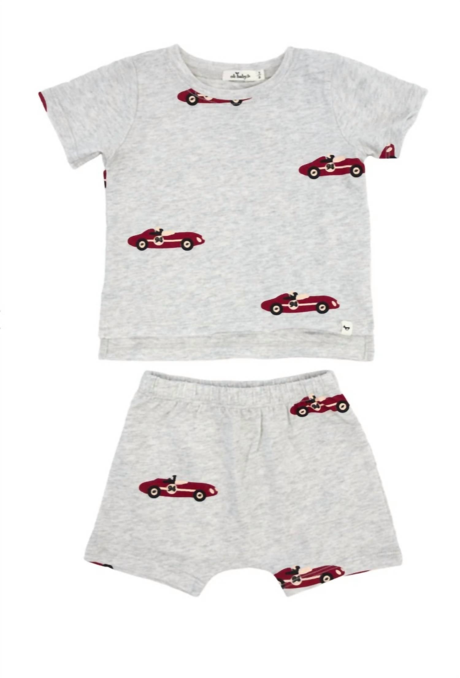 Oh Baby! - Boy's Racecar Tee Set