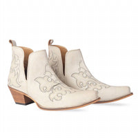 Myra - Women's Embroidered Leather Booties