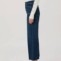 Paige - Anessa Raw Hem Wide Leg Jeans