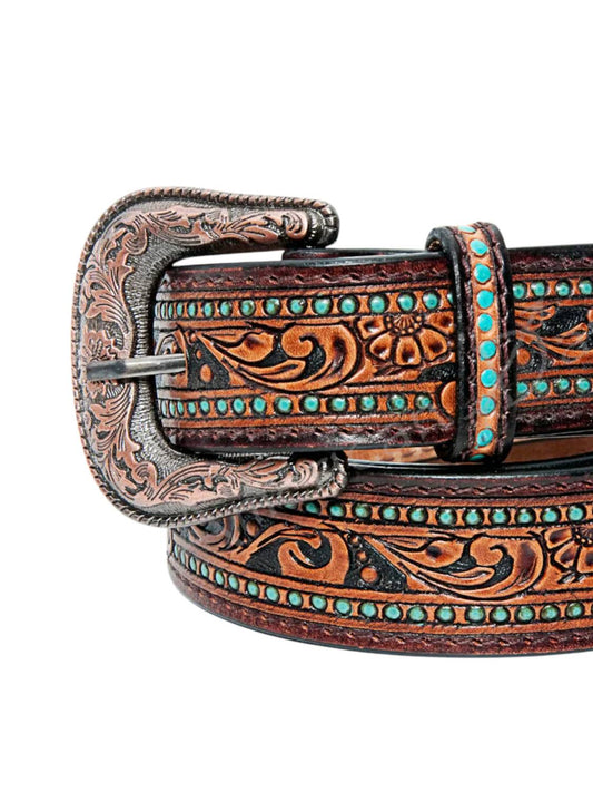 American Darling - Women's Beautifully Hand Tooled Genuine Belt