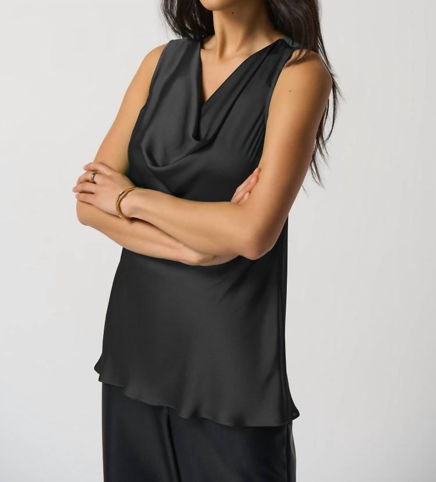 Joseph Ribkoff - Cowl Neck Satin Top