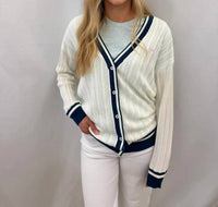 Simply Southern - Long Varsity Cardigan