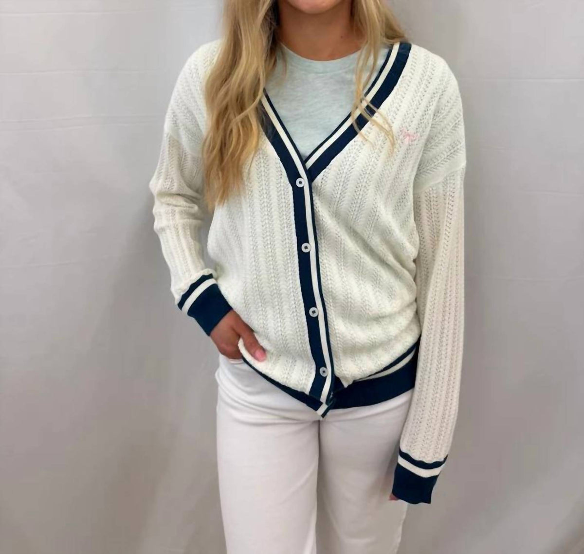 Simply Southern - Long Varsity Cardigan