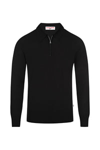 Orlebar Brown - Moonraker Knitted Half Zip Sweater