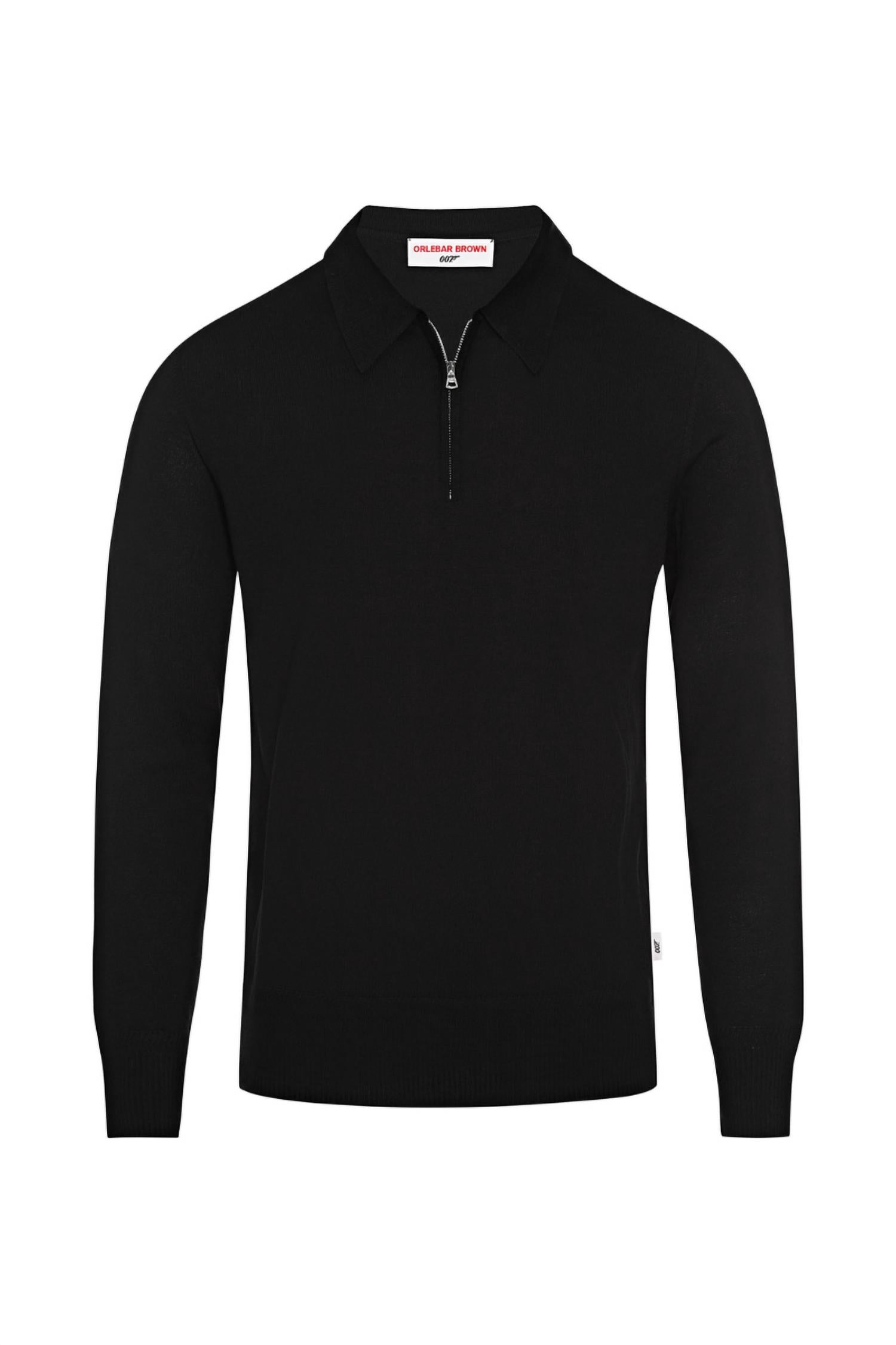 Orlebar Brown - Moonraker Knitted Half Zip Sweater