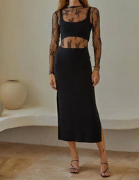 By Together - Que Sera Sera Midi Skirt