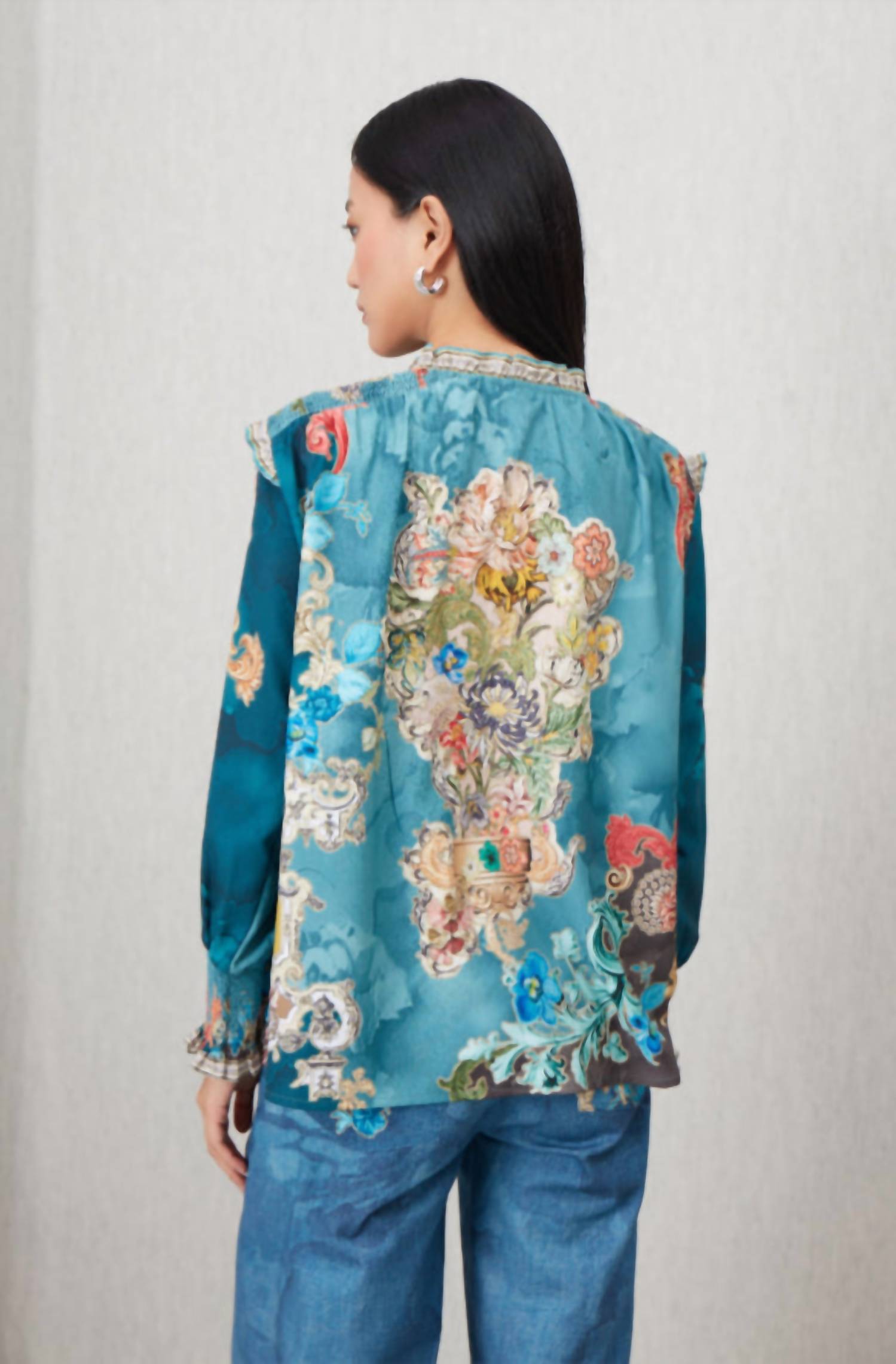 Ranna Gill - Venari Neck Tie Blouse