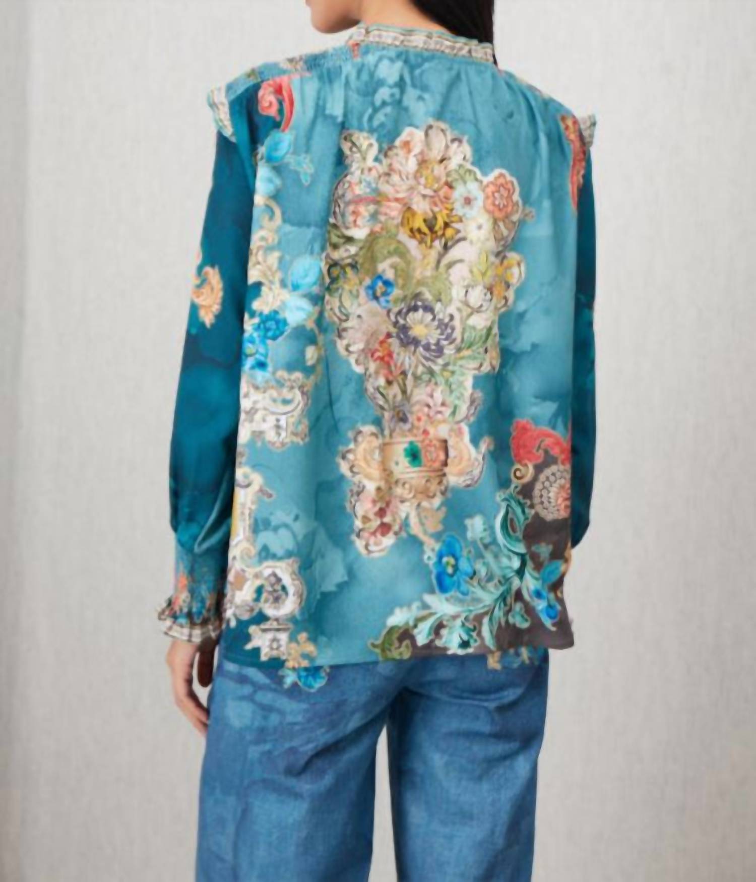 Ranna Gill - Venari Neck Tie Blouse