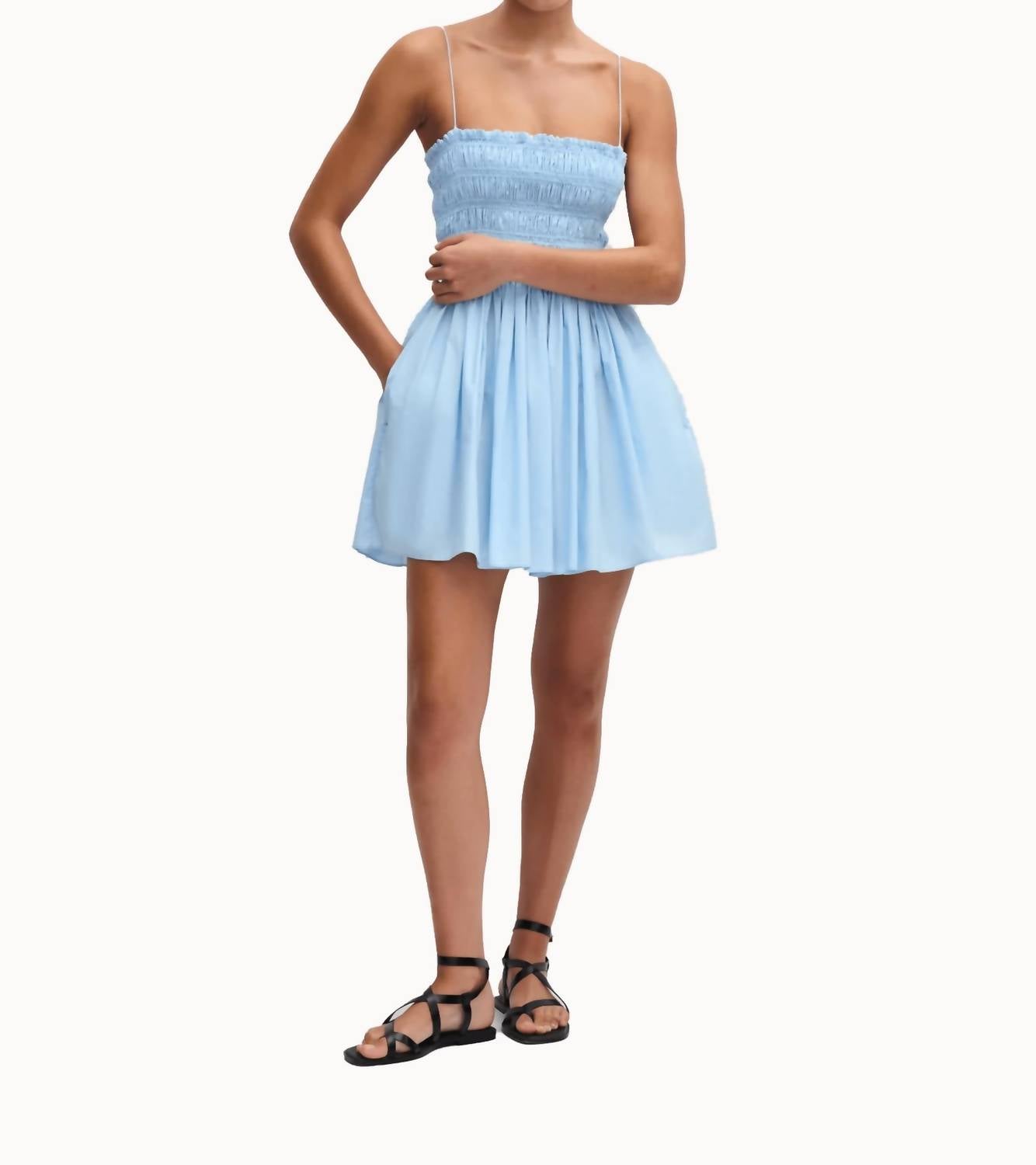 Matteau - Shirred Bodice Mini Dress