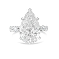 Diana M Jewels - Women's Pear & Round Lab-Grown Diamond Fashion Ring (10.00 Ct) - Bold