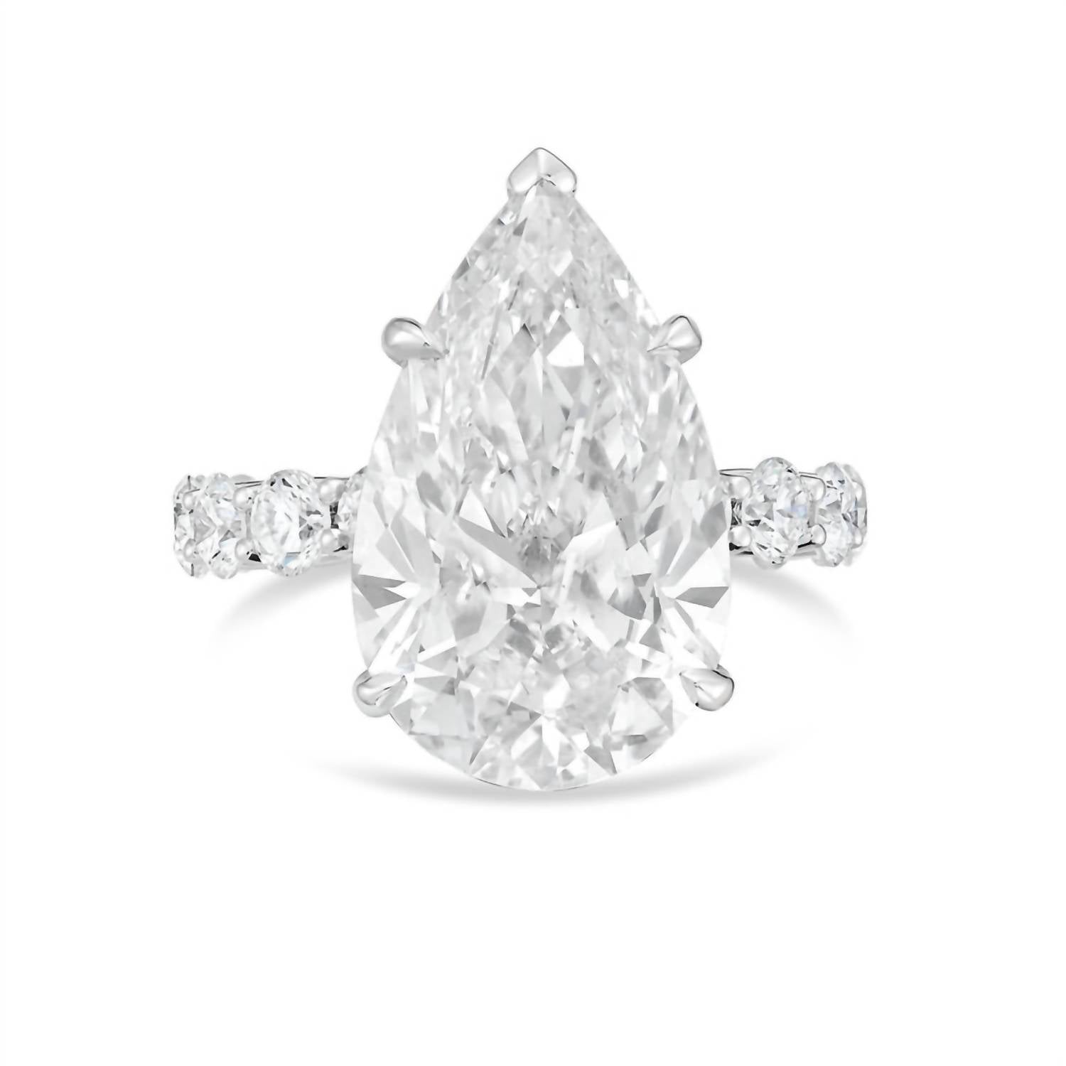 Diana M Jewels - Women's Pear & Round Lab-Grown Diamond Fashion Ring (10.00 Ct) - Bold