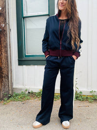 STEVE MADDEN Daisy Drawstring Waist Pant in midnight - women's pants