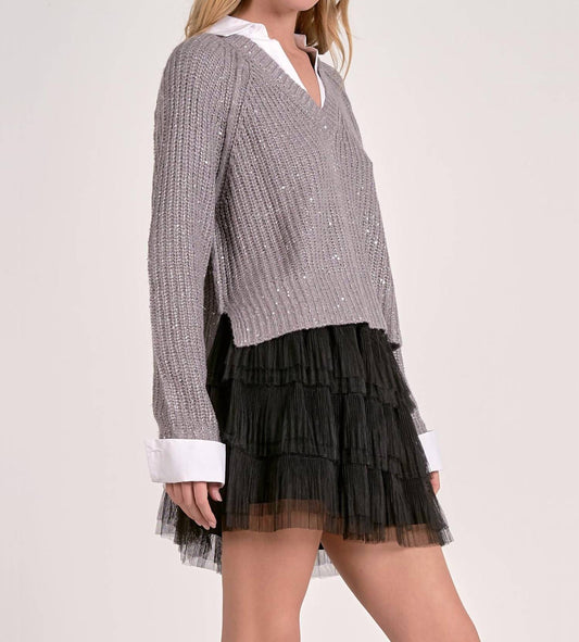 Elan - Charlie Layered Sweater