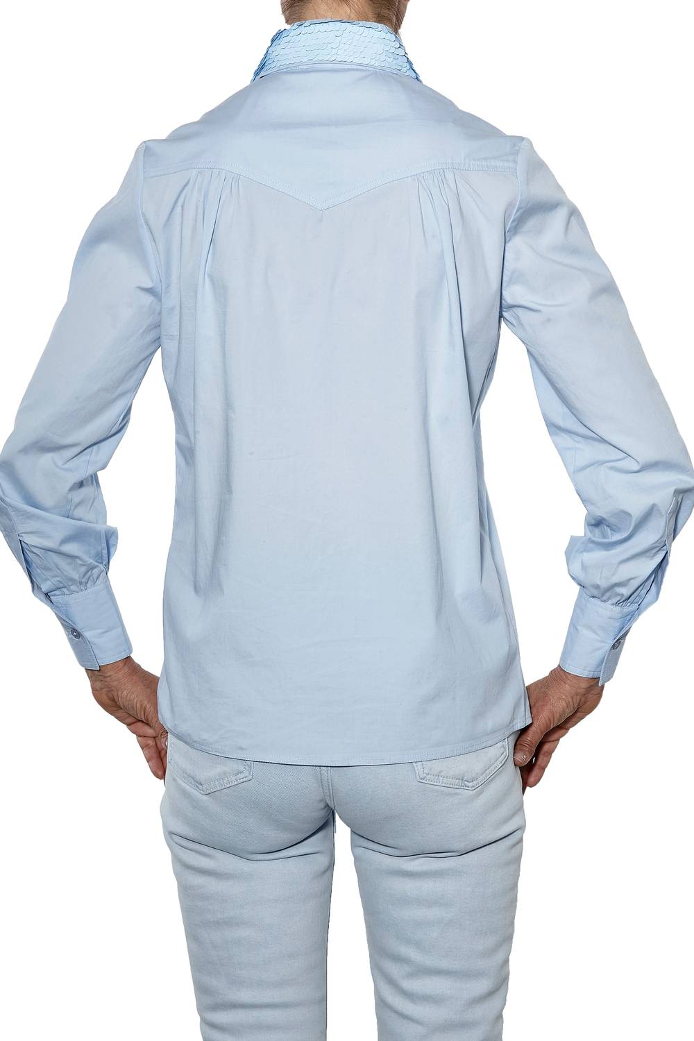 Jodi Rose - Paillette Collar Blouse